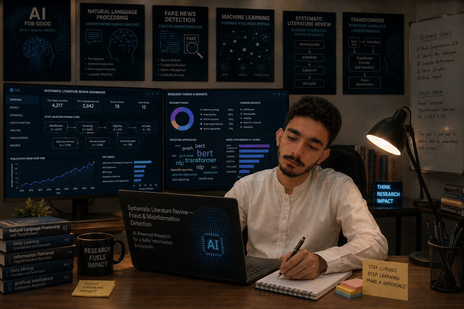 AI research dashboard